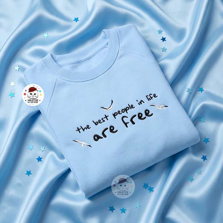 Polera Bordada - New Romantics (1989) Best People In Life Are Free 1