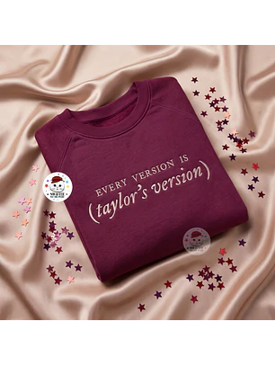 Polera Bordada - EVERY VERSION IS TAYLOR’S VERSION (RED)