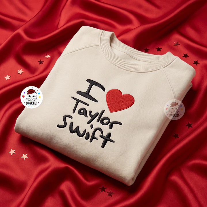 Polera Bordada - I Love Taylor Swift 1
