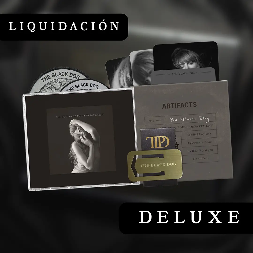 LIQUIDACIÓN CD THE TORTURED POETS DEPARTMENT DELUXE THE BLACK DOG 1