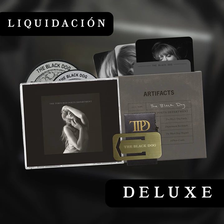 LIQUIDACIÓN CD THE TORTURED POETS DEPARTMENT DELUXE THE BLACK DOG 1