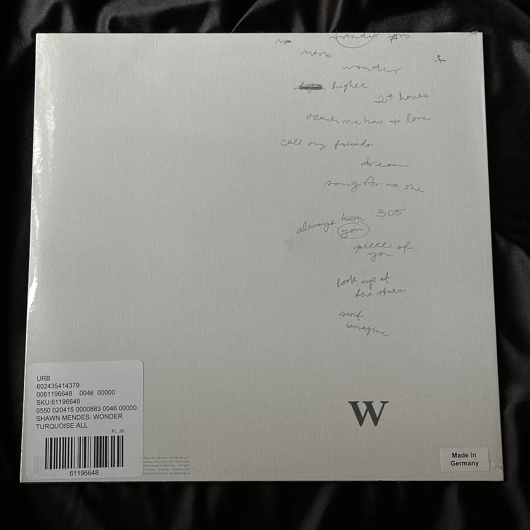 Shawn Mendes - WONDER Vinilo Turquesa Urban Outfitters 3