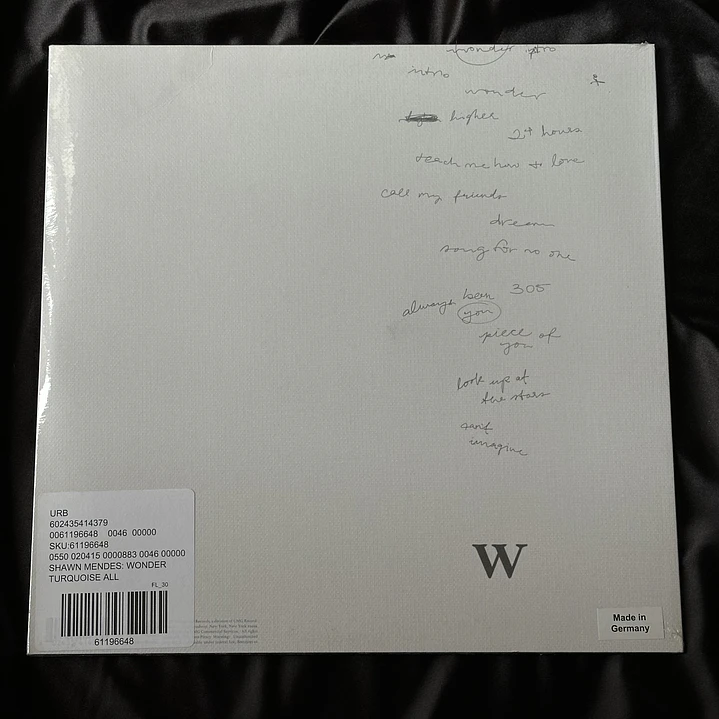 Shawn Mendes - WONDER Vinilo Turquesa Urban Outfitters 3