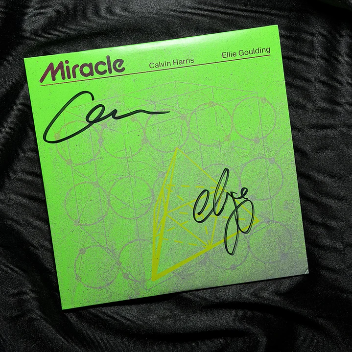 CALVIN HARRIS & ELLIE GOULDING - MIRACLE (SINGLE) FIRMADO 1