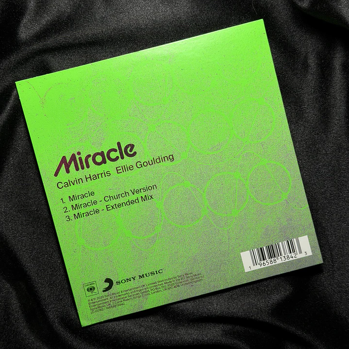 CALVIN HARRIS & ELLIE GOULDING - MIRACLE (SINGLE) FIRMADO 2