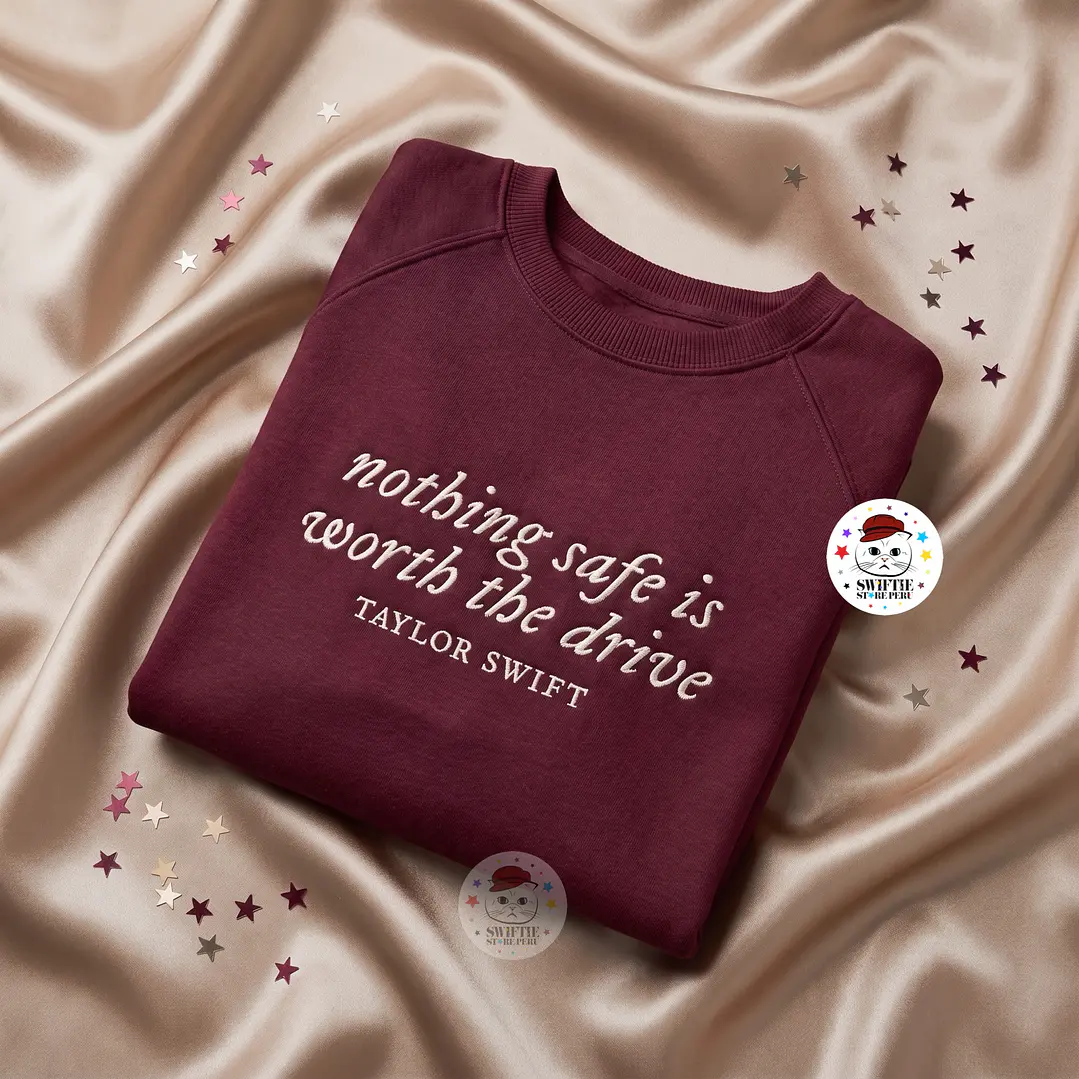 Polera Bordada - nothing safe is worth the drive (Speak Now) 1