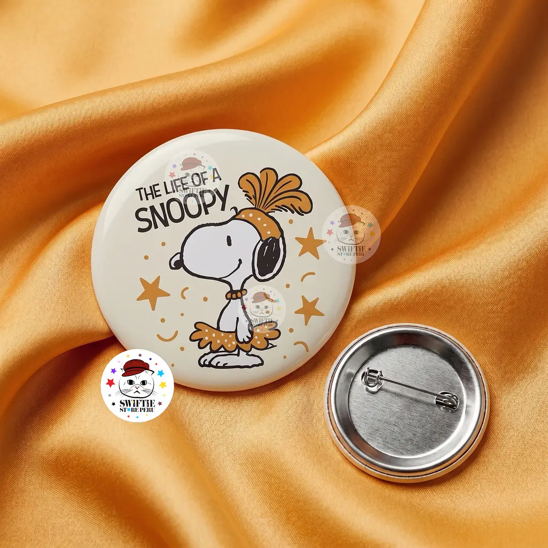 Pin de Botón - The Life of a Showgirl #1 (Snoopy) 1