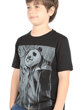 POLO MANGA CORTA NIÑO PANDA