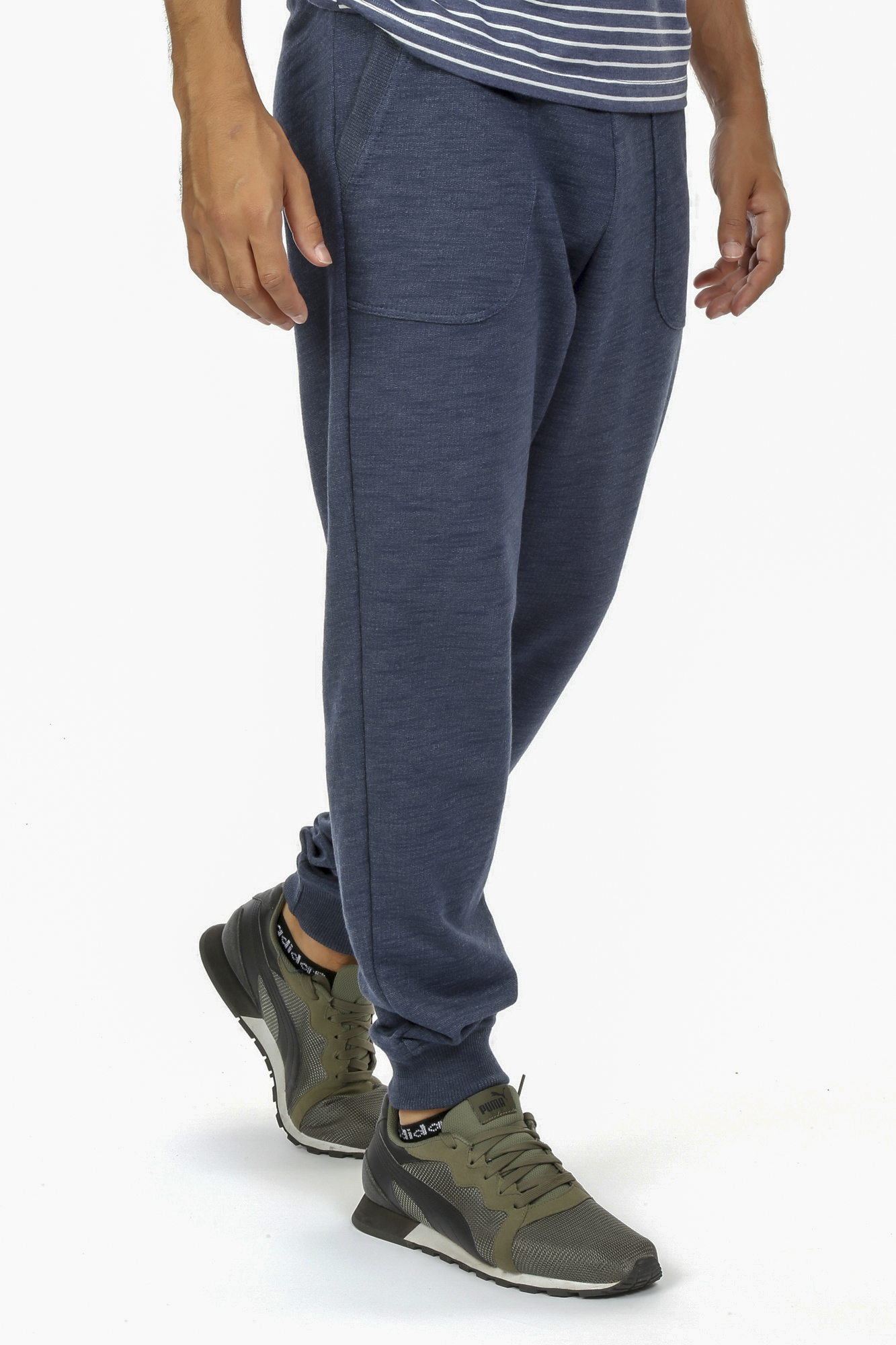 JOGGER DE ALGODON CENDRE BLUE