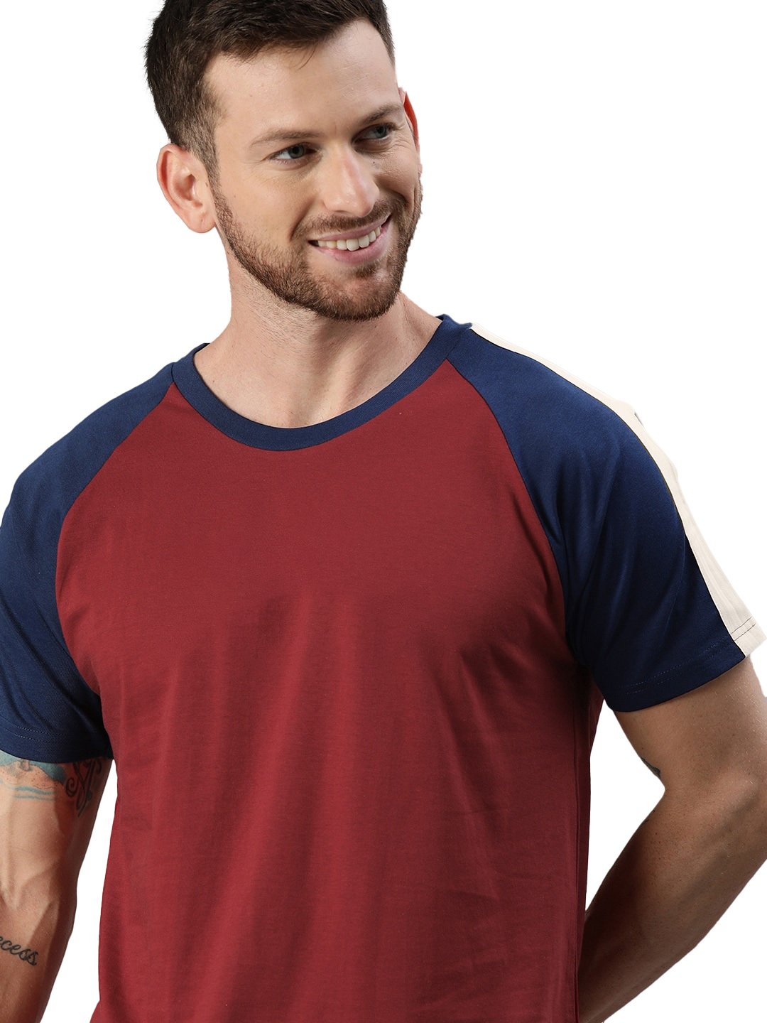 POLO RAGLAN MANGA CORTA DE ALGODON RED 1