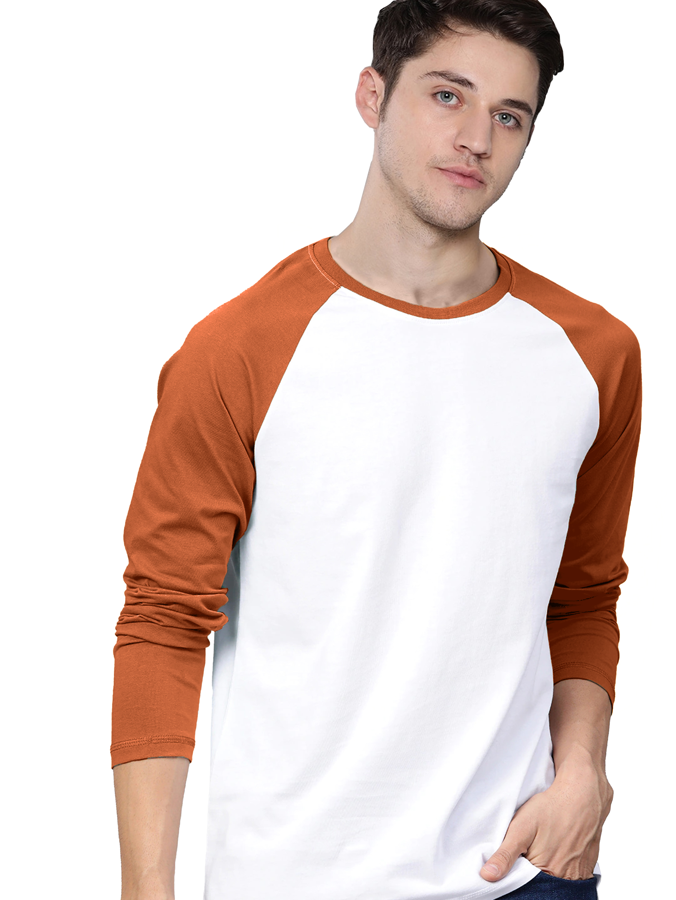 POLO RAGLAN DE ALGODON BLANCO/MAPLE 1