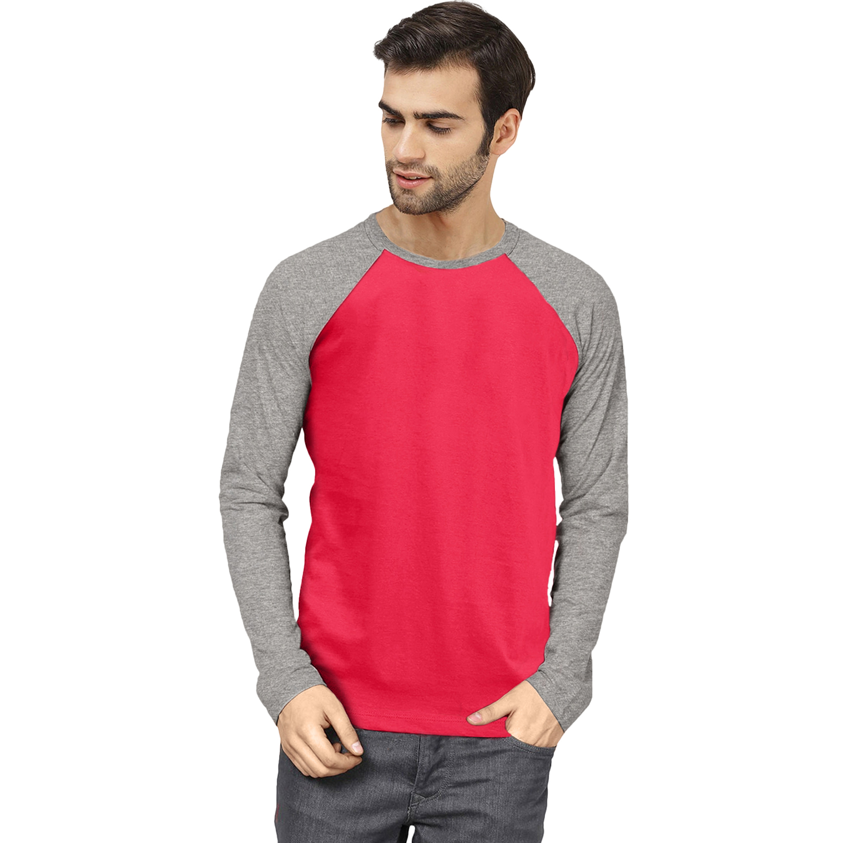 POLO RAGLAN DE ALGODON HEATHER/BERRY 1