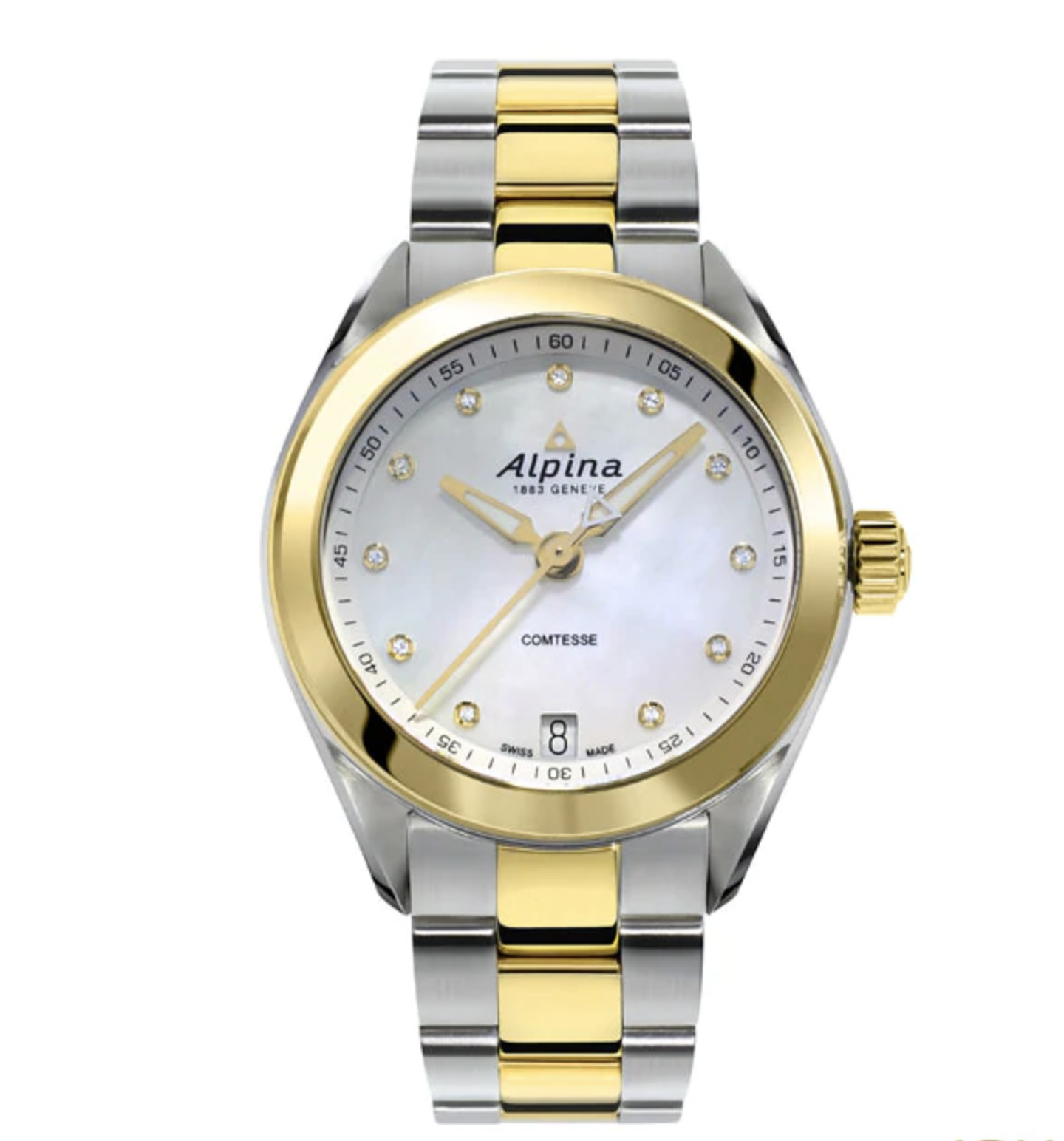 Reloj Alpina Comtesse  Mujer Al-240MPWD2C3B Diamantes 2