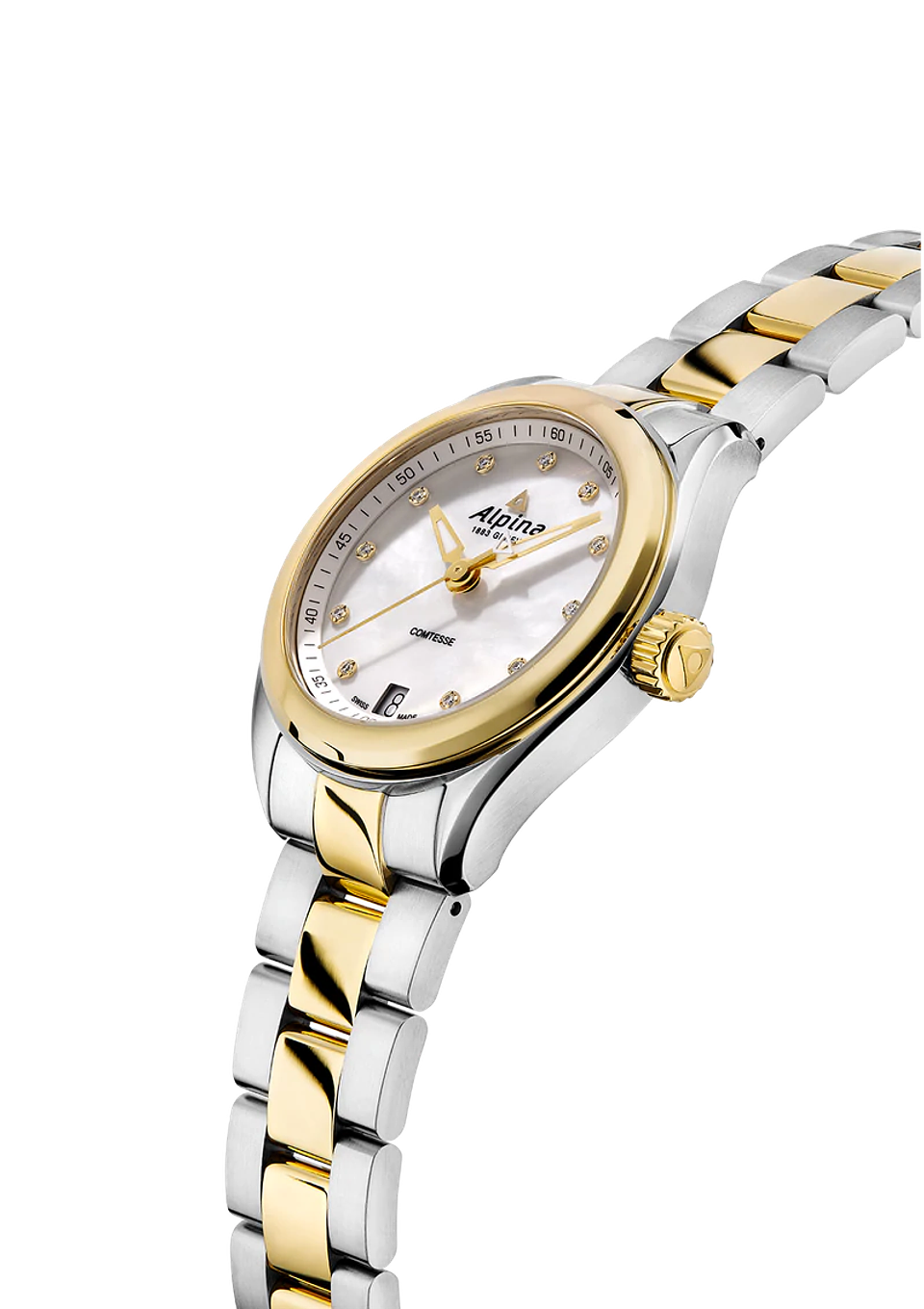 Reloj Alpina Comtesse  Mujer Al-240MPWD2C3B Diamantes 3