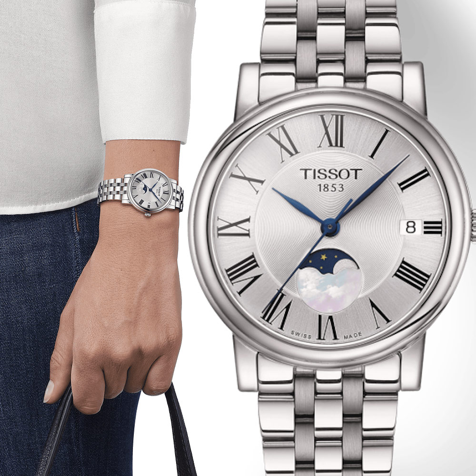 Reloj TISSOT CARSON PREMIUM LADY MOONPHASE Mujer T122.223.11.033.00 3
