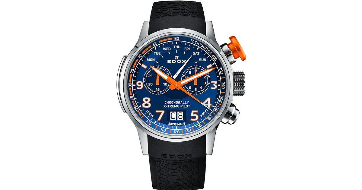 Reloj Edox Chronorally X-Treme Pilot 38001-TINOCA-BUO3