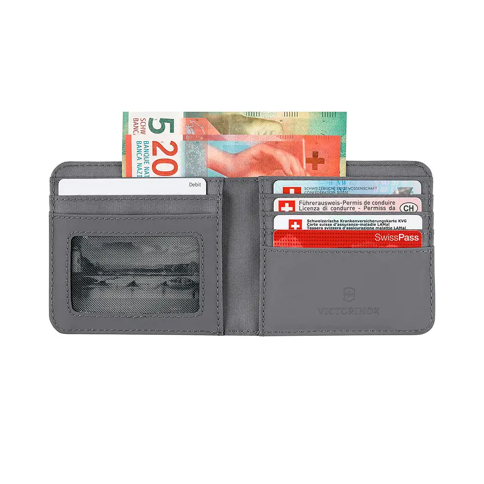 Billetera Victorinox Bi-Fold con Protección RFID Gris   653364 2