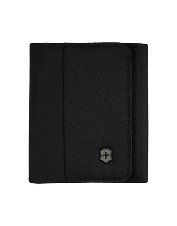 Billetera Victorinox Tri-Fold con Protección RFID Negra – Ref. 653365