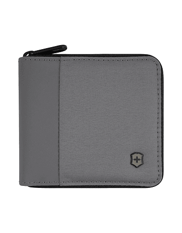 Billetera Victorinox Zip-Around con Protección RFID Gris – Ref. 653368