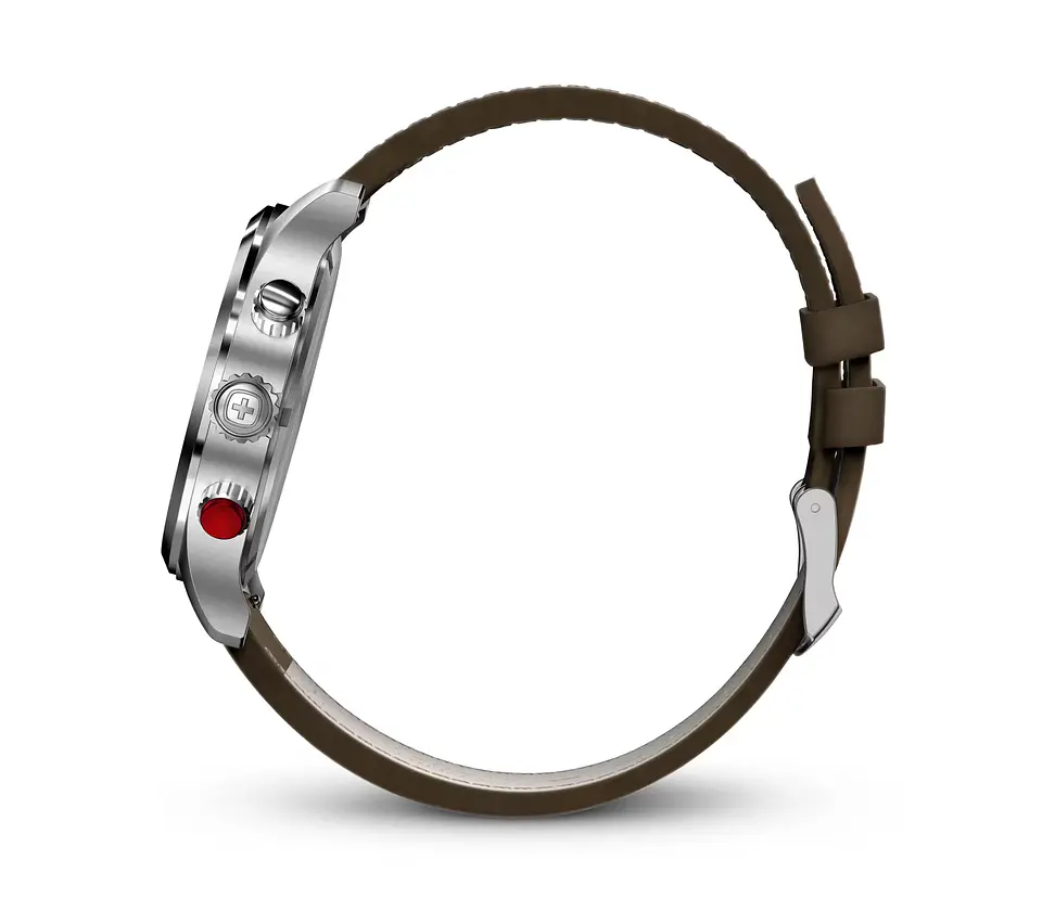 Reloj Terragraph Chrono Cuero Marrón   01.0543.109 2