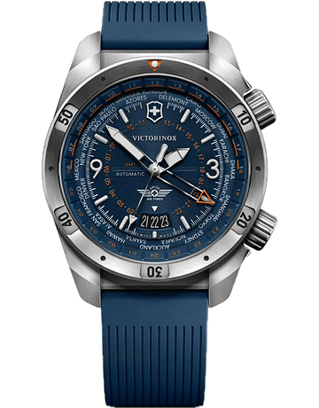 Reloj Victorinox Air Pro Automático Correa de Caucho Azul 242003