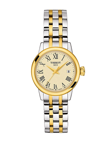 Reloj Tissot Classic Dream Acero Bicolor Dial Beige (T129.210.22.263.00)