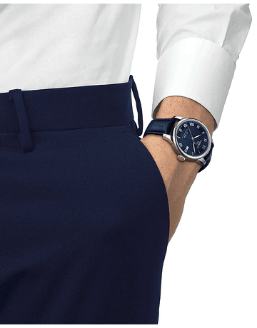 Reloj Tissot Le Locle Cuero Azul 39MM (T006.407.16.043.00)