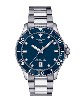 Reloj Tissot Seastar Acero Azul 40MM (T120.410.11.041.00)