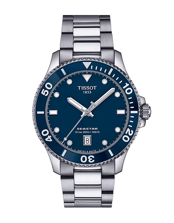 Reloj Tissot Seastar Acero Azul 40MM (T120.410.11.041.00)