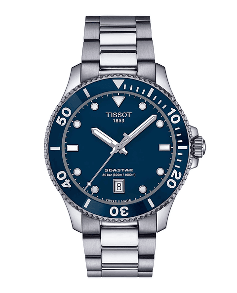 Reloj Tissot Seastar Acero Azul 40MM  T120.410.11.041.00 
