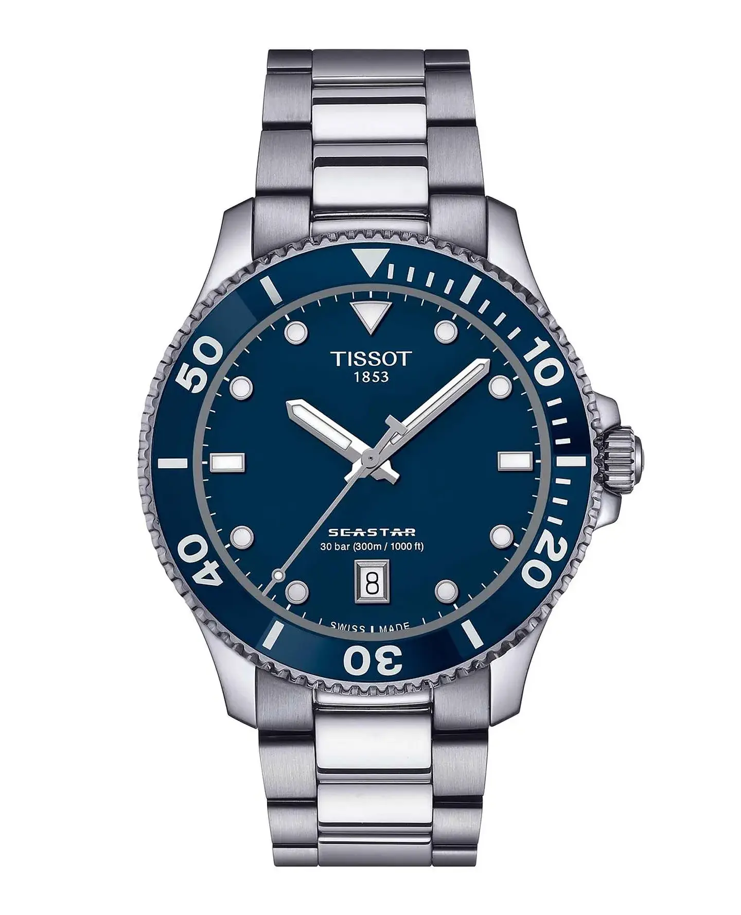 Reloj Tissot Seastar Acero Azul 40MM  T120.410.11.041.00  1