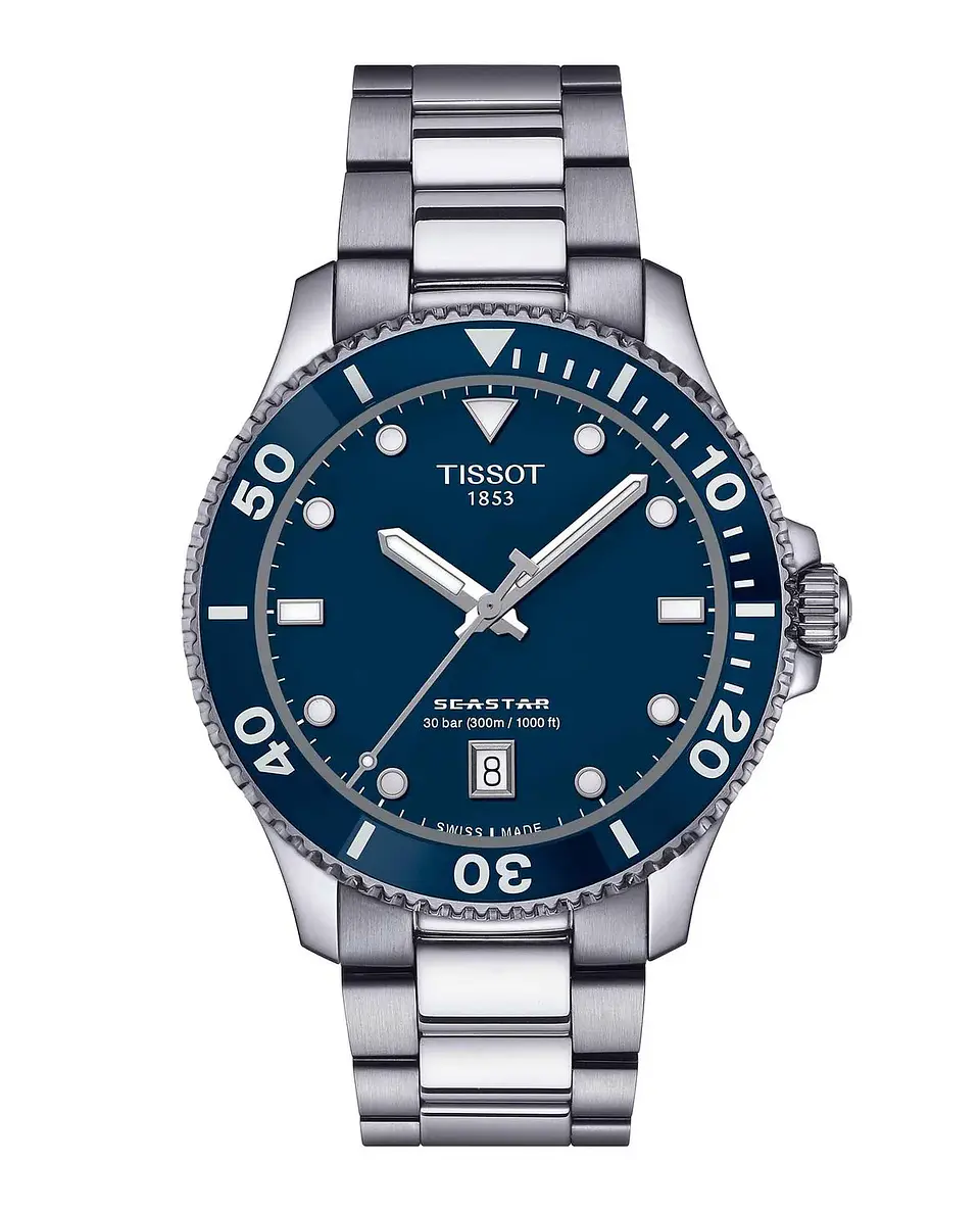 Reloj Tissot Seastar Acero Azul 40MM  T120.410.11.041.00  1