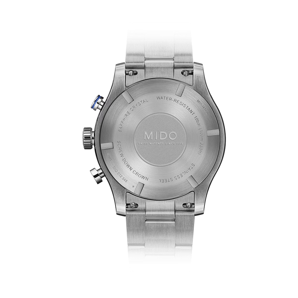 Reloj Mido Multifort Chronograph Quartz Acero Azul M053.417.11.041.00 2
