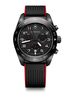 Reloj Victorinox Swiss Army Chrono Correa Caucho Negro/Rojo 242051