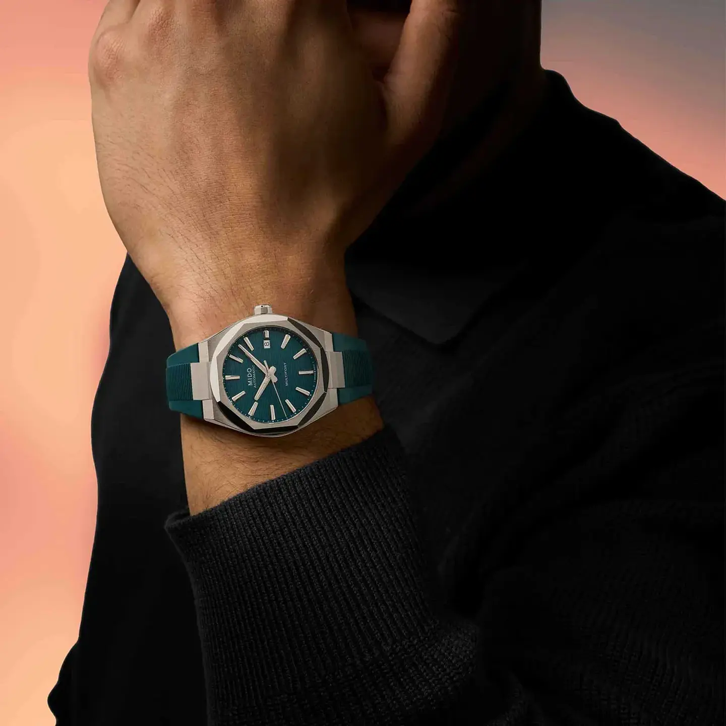 Reloj Mido Multifort 8 One Crown Automático Verde M055.507.17.091.00 3