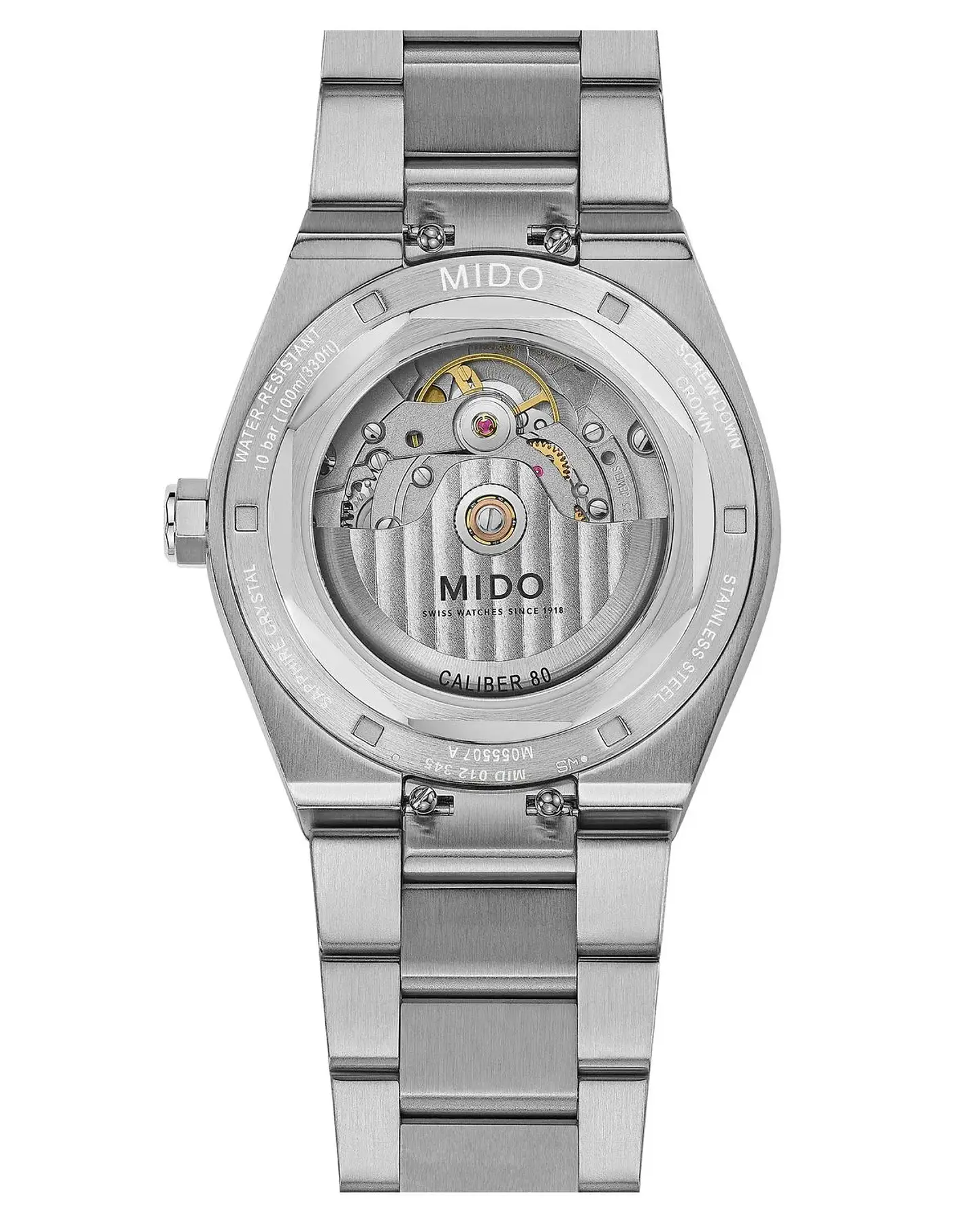 Reloj Mido Multifort 8 One Crown Automático Negro M055.507.11.051.00 3