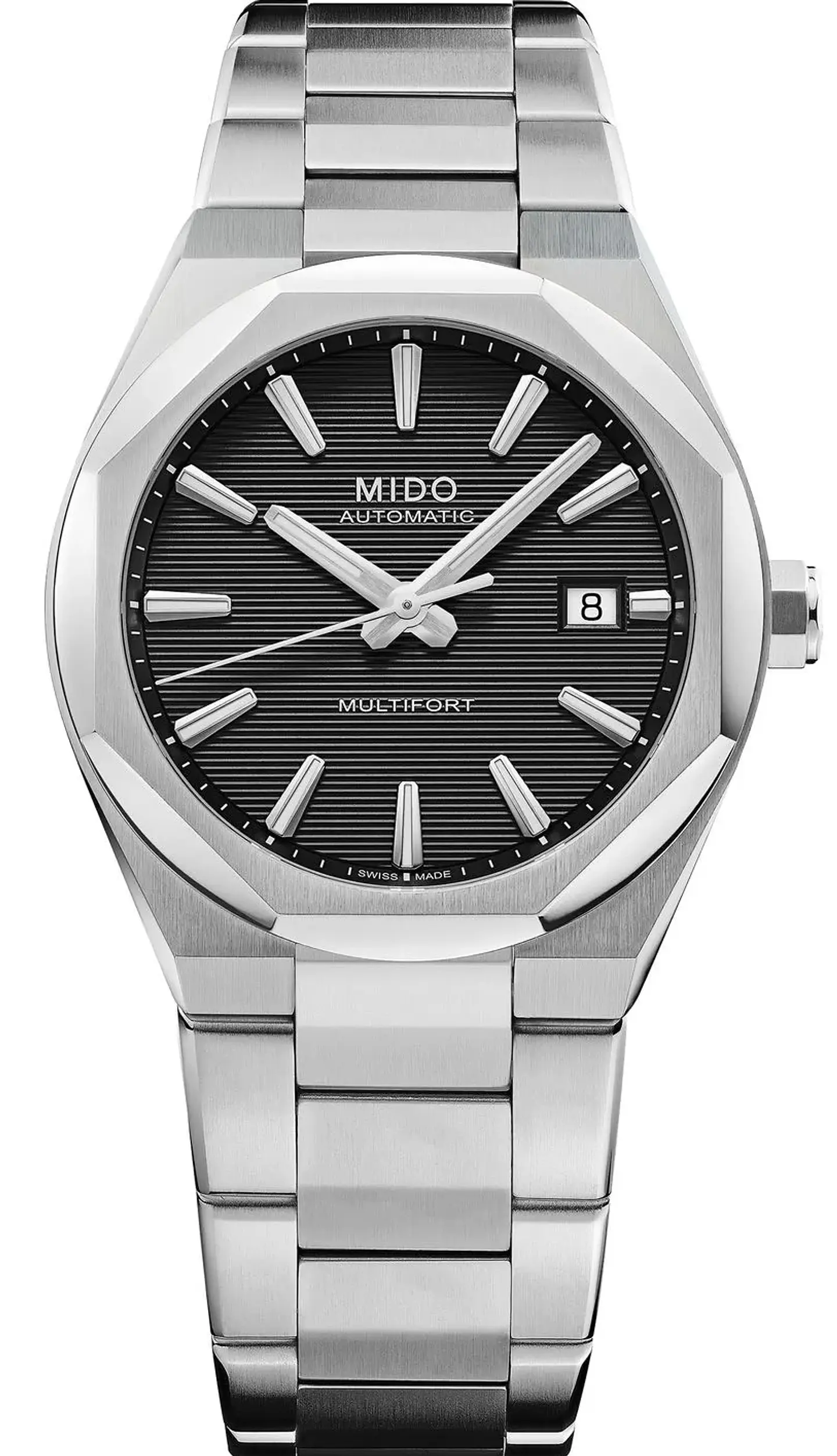Reloj Mido Multifort 8 One Crown Automático Negro M055.507.11.051.00 1