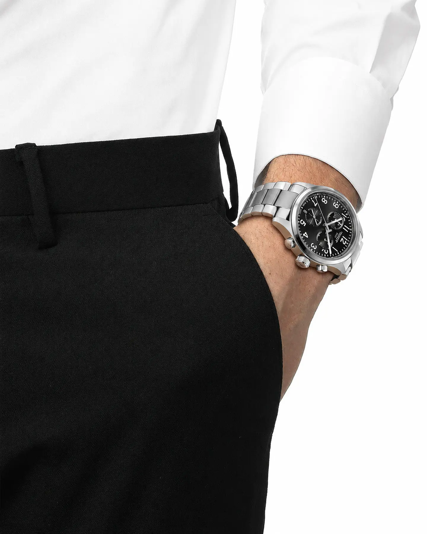 Reloj Tissot Chrono L Acero Negro T116.417.11.052.00 4