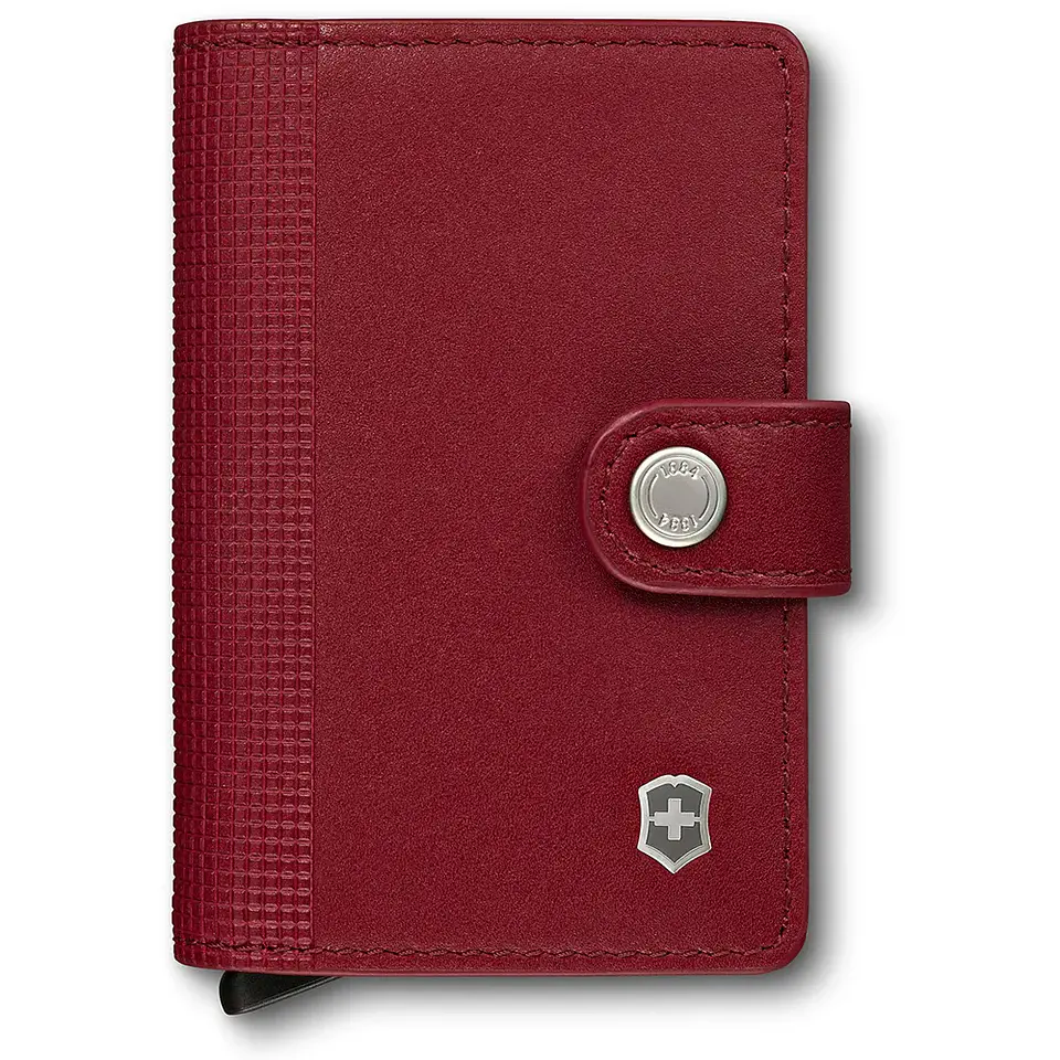Billetera de cuero Altius Secrid color rojo Victorinox 1