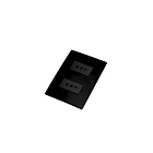 Tomacorriente Enchufe Doble Negro Stanford 10a 250v Cert sec