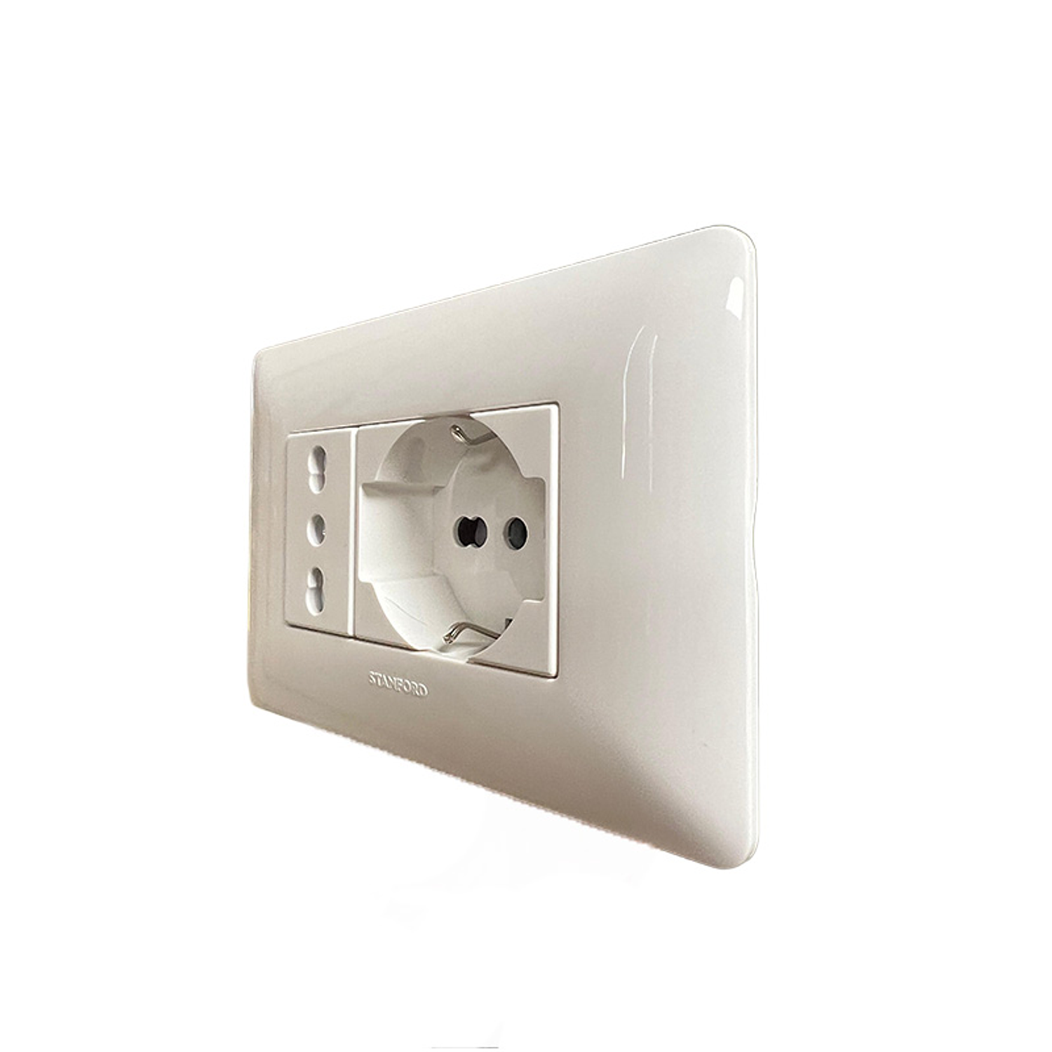 Tomacorriente Schuko Universal 16a+ Toma Simple 16a Stanford 2