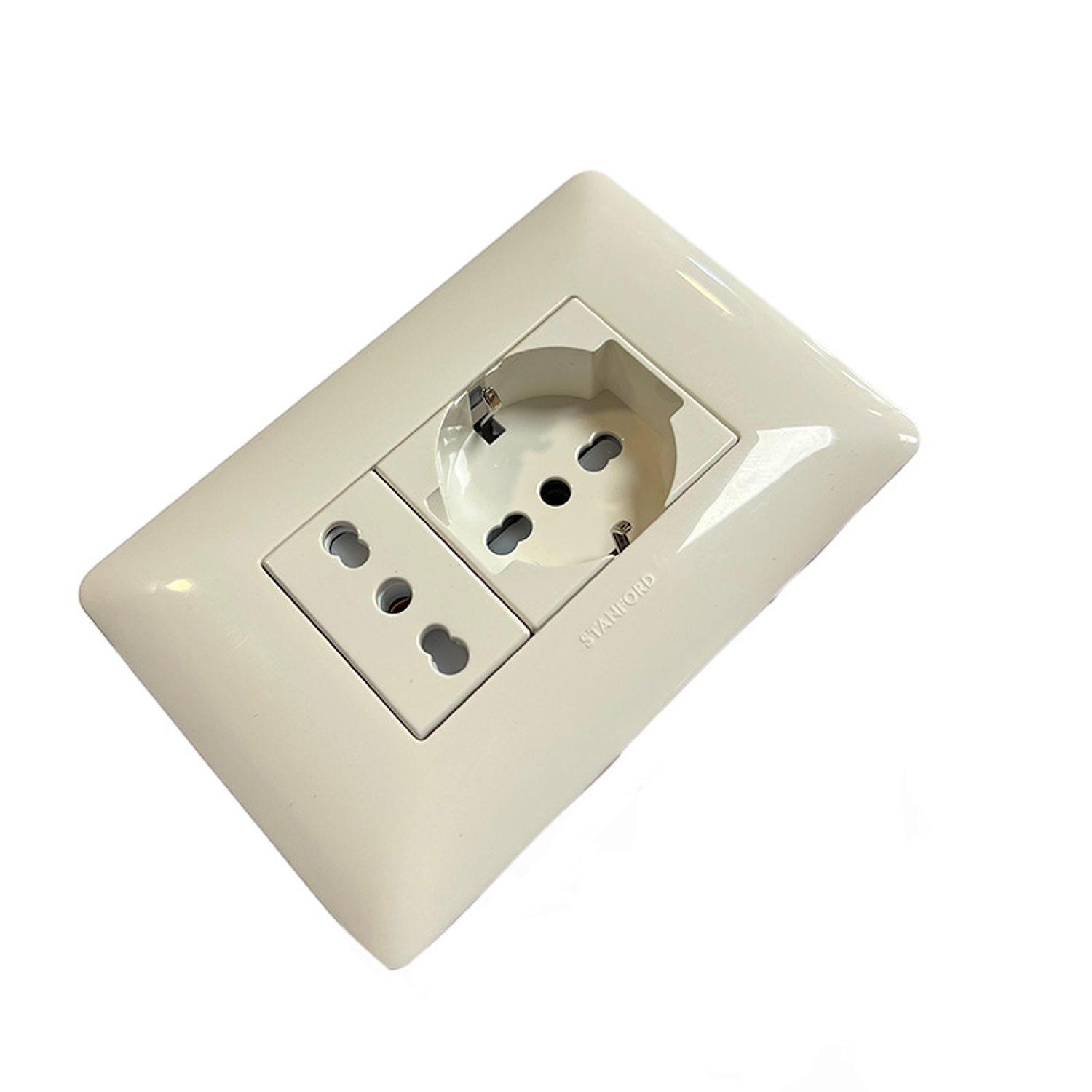 Tomacorriente Schuko Universal 16a+ Toma Simple 16a Stanford 3
