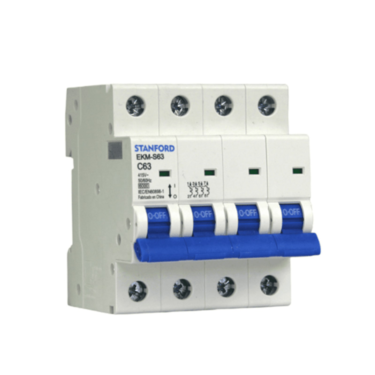 Automático Tetrapolar 4x63a 6k Curva C Stanford Certificado 1