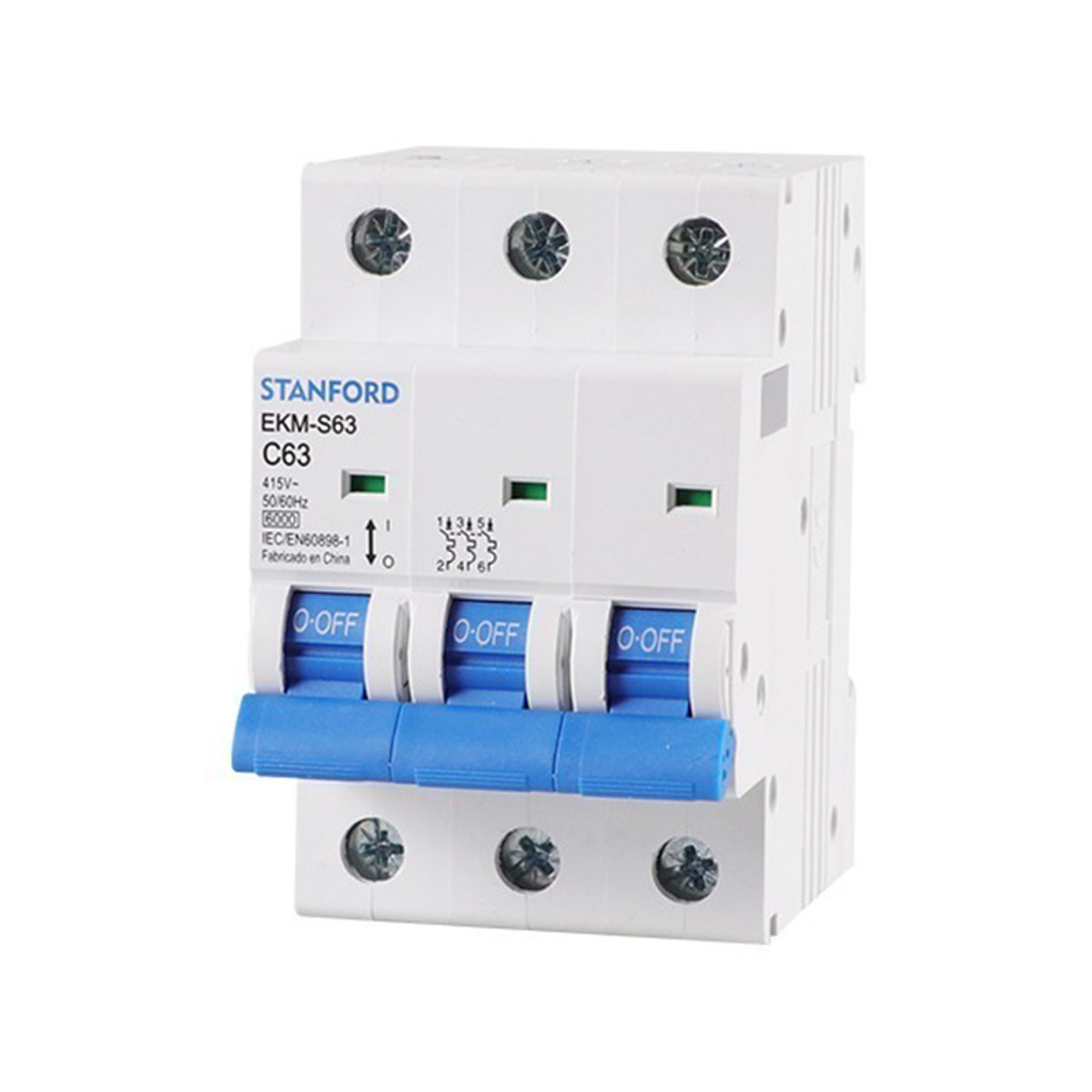 Automático Trifásico 3x63a 6k Curva C Stanford Certificado 1