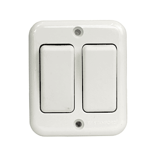 Casquete Sobrepuesto Interruptor Doble 16a Cert Sec Stanford