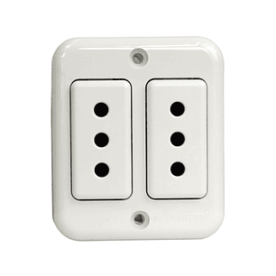 Casquete Sobrepuesto Tomacorriente Doble 10a Stanford