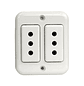 Casquete Sobrepuesto Tomacorriente Doble 10a Stanford - Miniatura 1