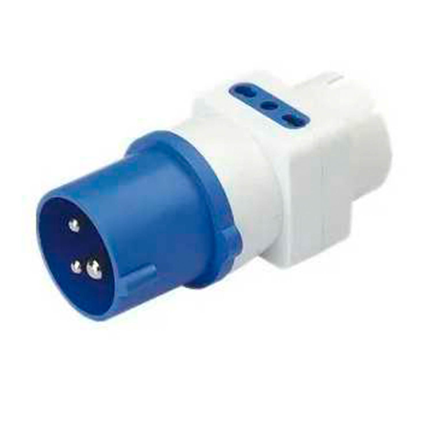 Adaptador Enchufe Industrial A Domiciliario Residencial 16a 1