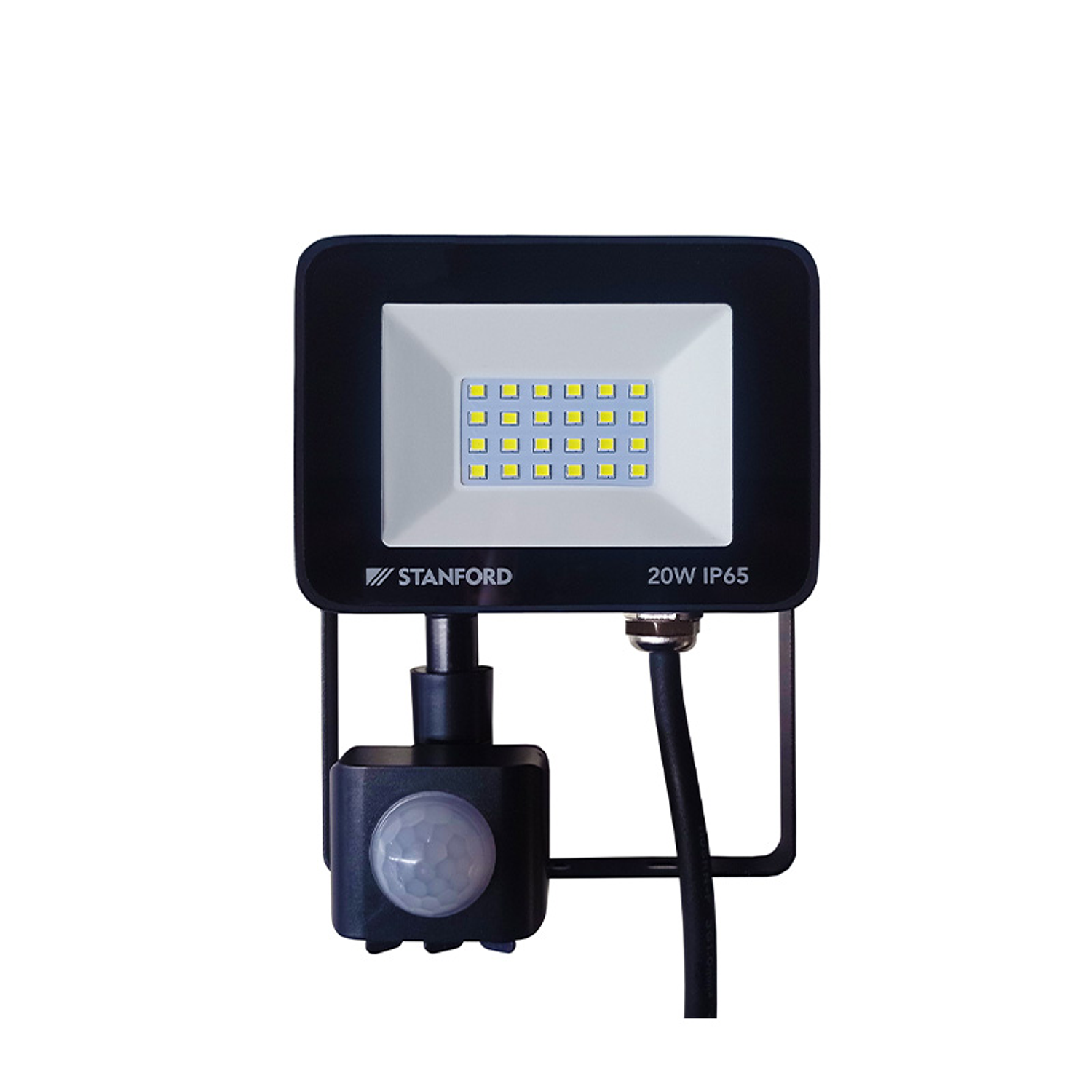 Foco Proyector De Área Led Con Sensor 20w Sec Exterior Ip65 1