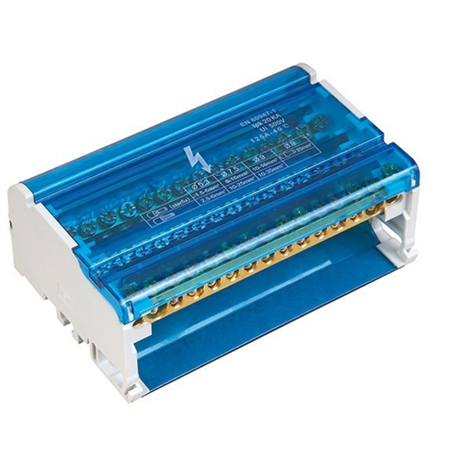 Barra Repartidora Bipolar 15 Polos 125 Amp Stanford 1